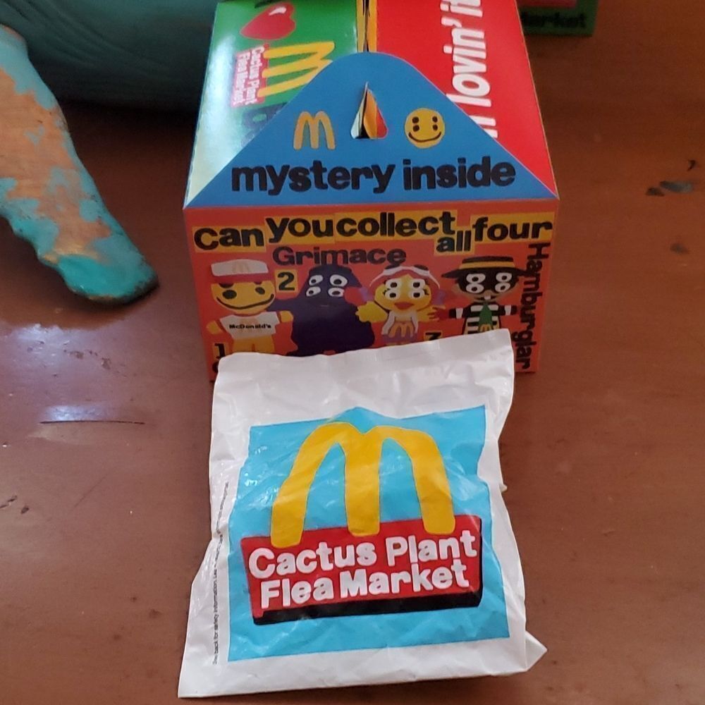 McDonalds Cactus Plant Flea Market Cactus Buddy and Box NIP 2022 Adult Happy Mea